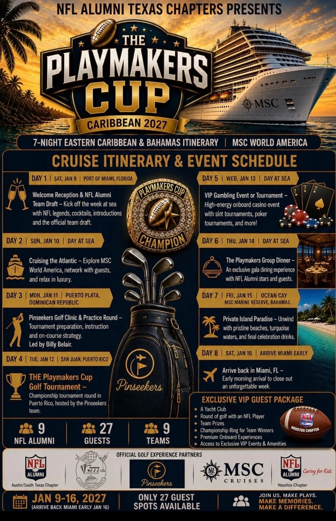Detailed Cruise Itinerary Graphic